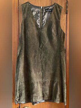 Blank NYC Olive Green Suede Dress